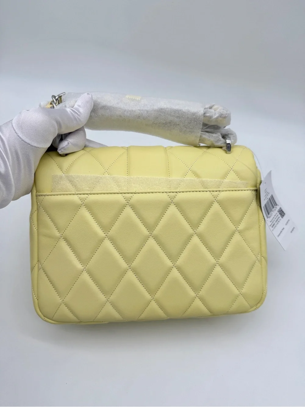 Kate Spade Carey Quilted Small Flap Crossbody Bag Lemon Fondant Yellow